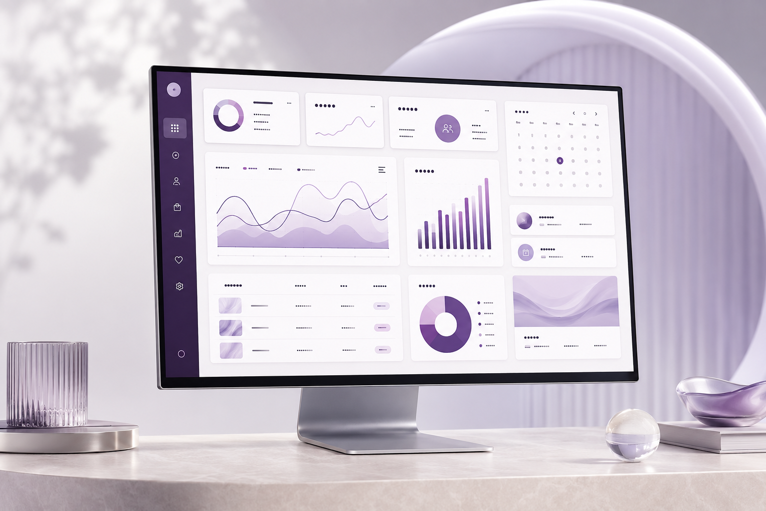 ClinicalAura Beauty Business Dashboard on a desktop computer